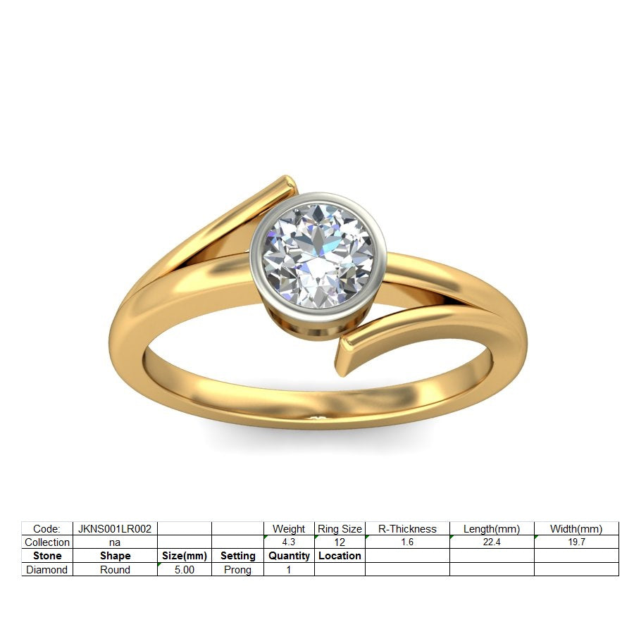 3D Jewelry Files Ring Model 3DM STL JKNS001LR002-Y