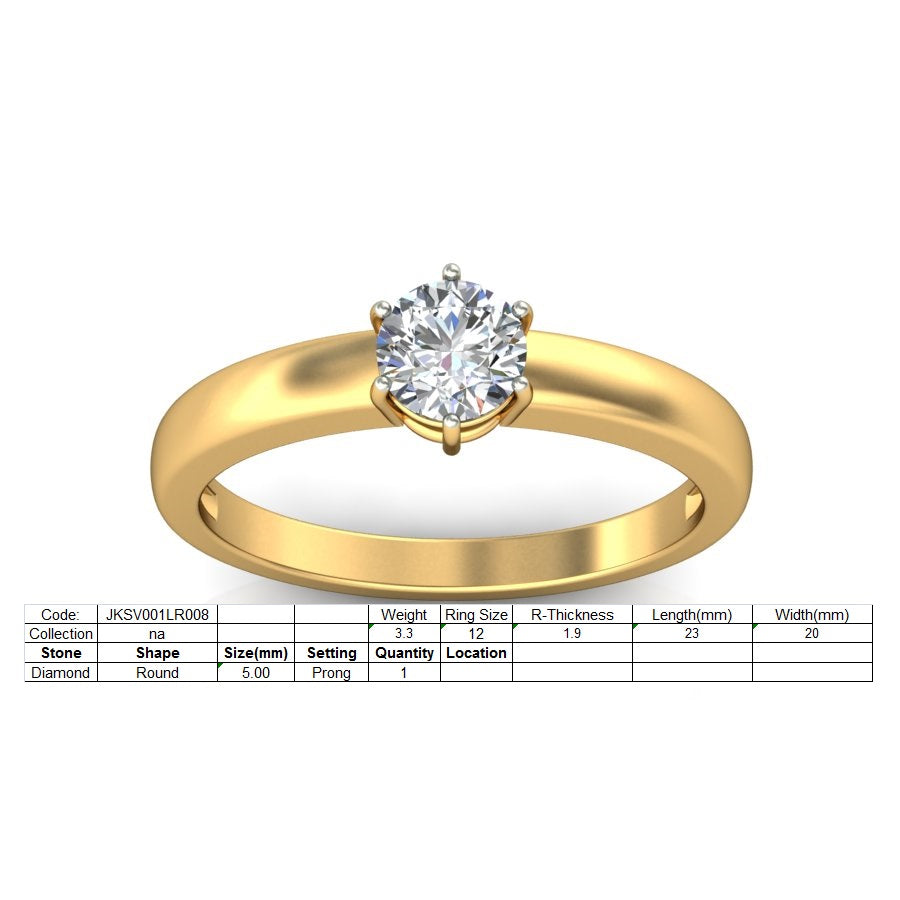 3D Jewelry Files Ring Model 3DM STL JKSV001LR008-Y