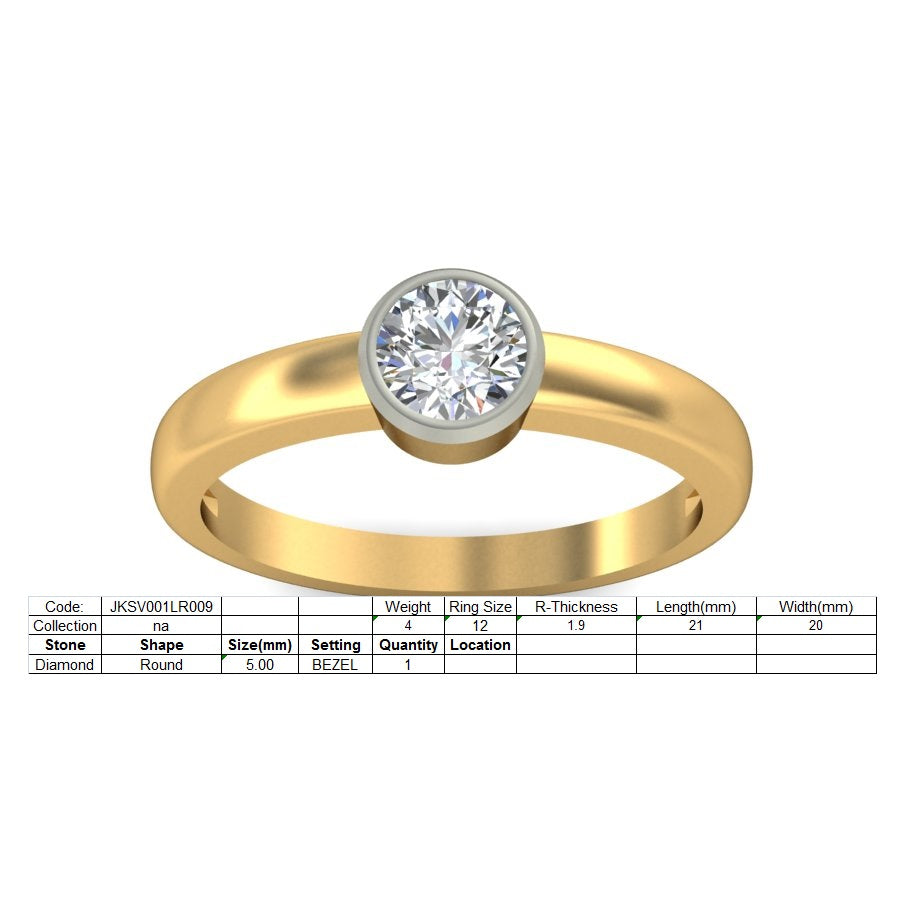 3D Jewelry Files Ring Model 3DM STL JKSV001LR009-Y