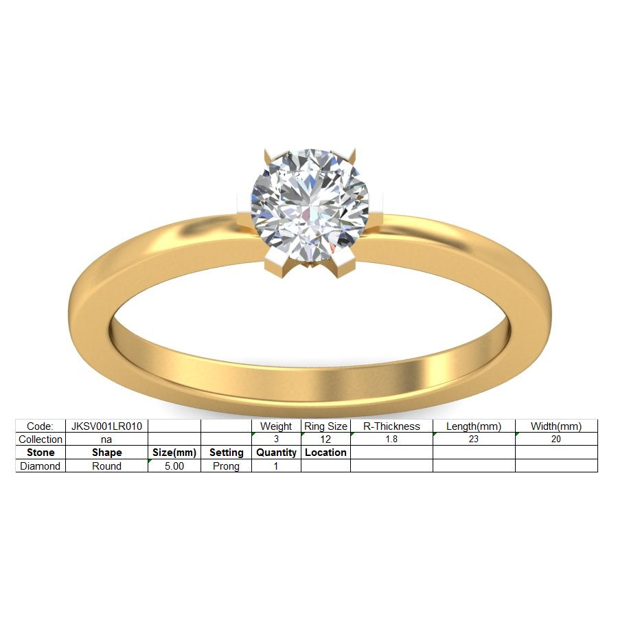 3D Jewelry Files Ring Model 3DM STL JKSV001LR009-Y