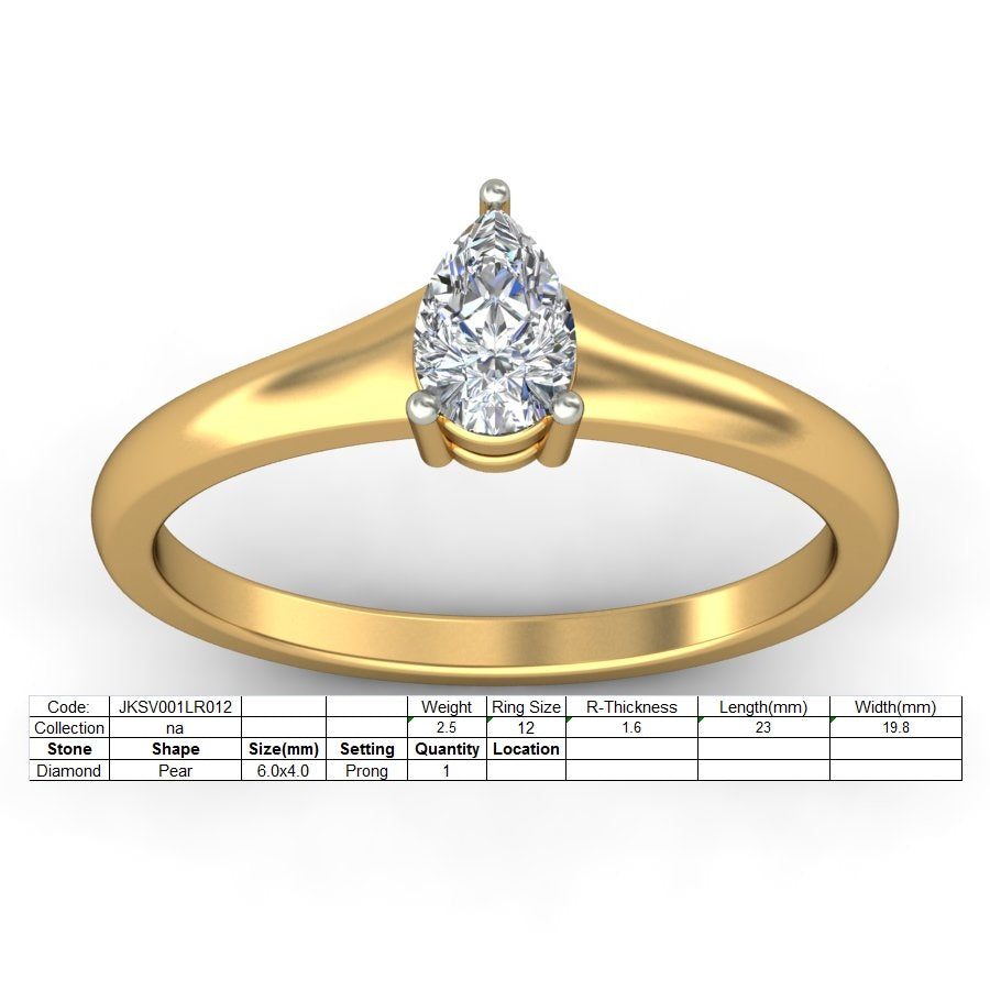 3D Jewelry Files Ring Model 3DM STL JKSV001LR012-Y