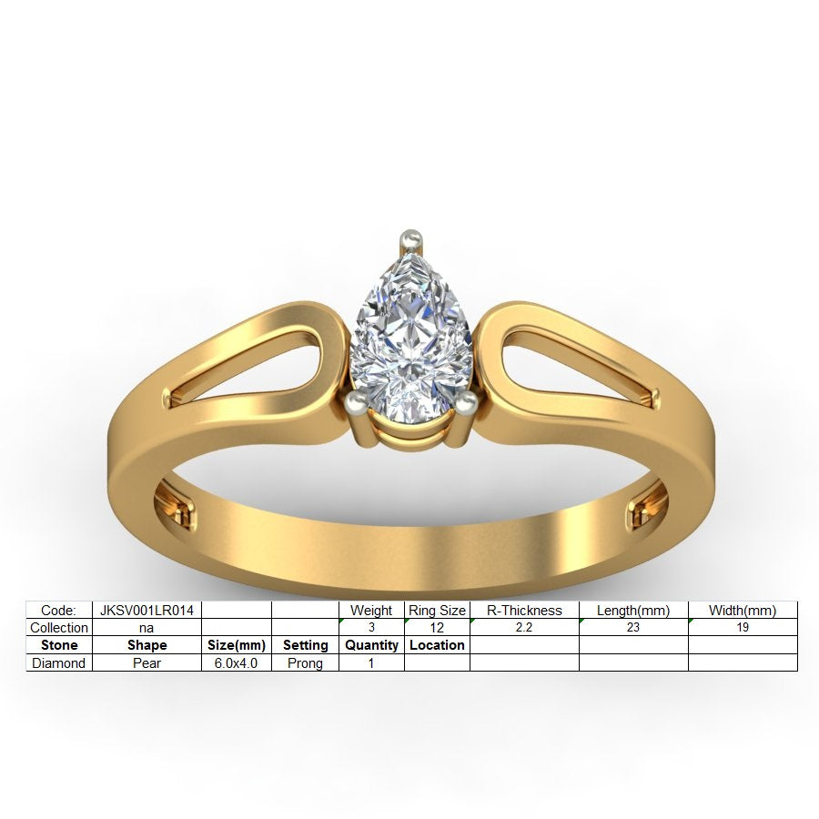 3D Jewelry Files Ring Model 3DM STL JKSV001LR014-Y