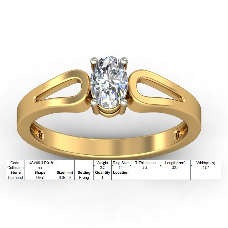 3D Jewelry Files Ring Model 3DM STL JKSV001LR018-Y