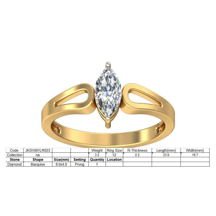 3D Jewelry Files Ring Model 3DM STL JKSV001LR023-Y