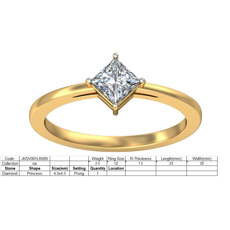 3D Jewelry Files Ring Model 3DM STL JKSV001LR026-Y