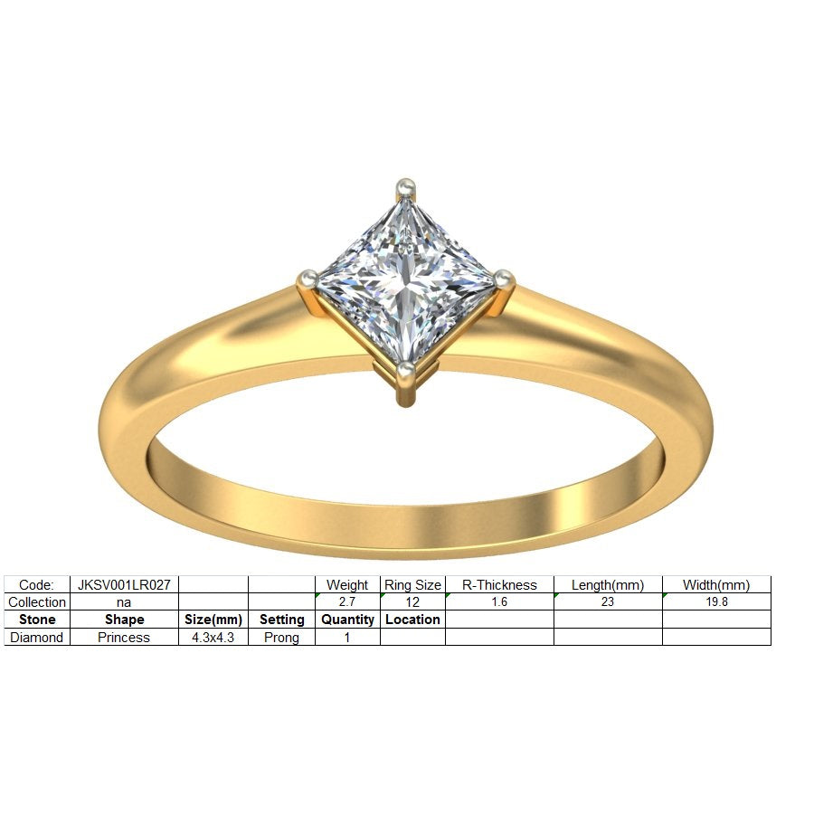 3D Jewelry Files Ring Model 3DM STL JKSV001LR027-Y