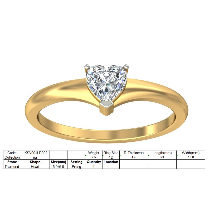 3D Jewelry Files Ring Model 3DM STL JKSV001LR032-Y