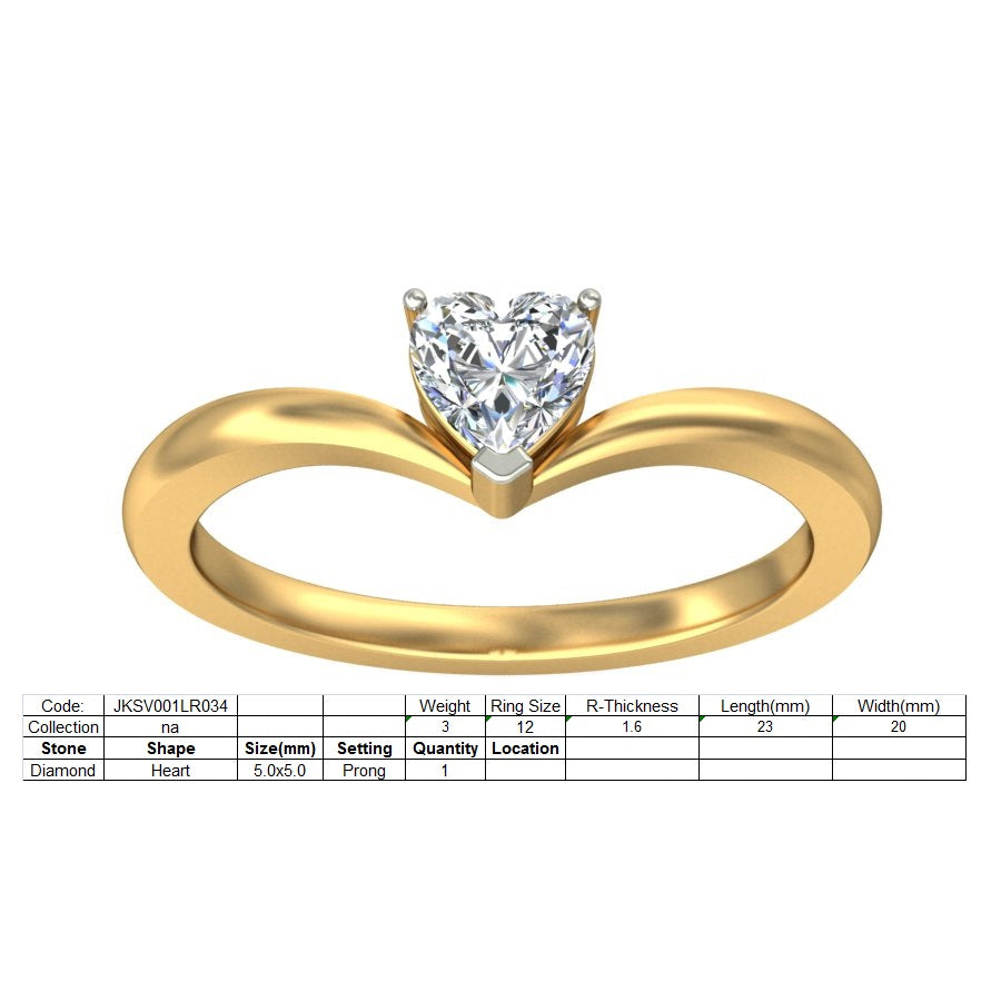 3D Jewelry Files Ring Model 3DM STL JKSV001LR034-Y