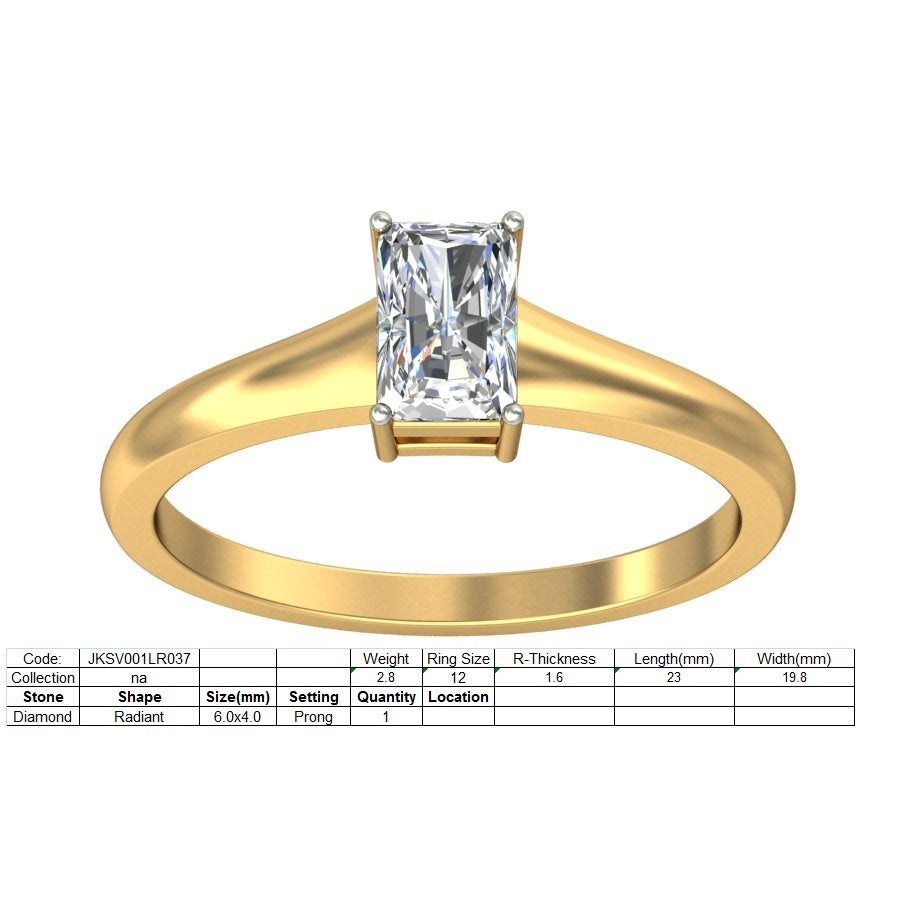 3D Jewelry Files Ring Model 3DM STL JKSV001LR037-Y