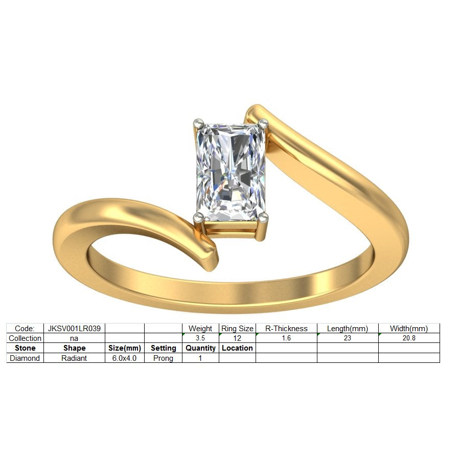 3D Jewelry Files Ring Model 3DM STL JKSV001LR039-Y