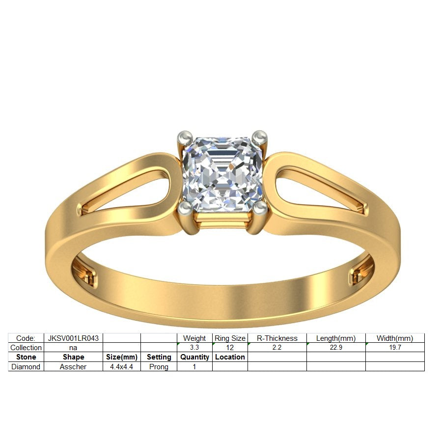 3D Jewelry Files Ring Model 3DM STL JKSV001LR043-Y