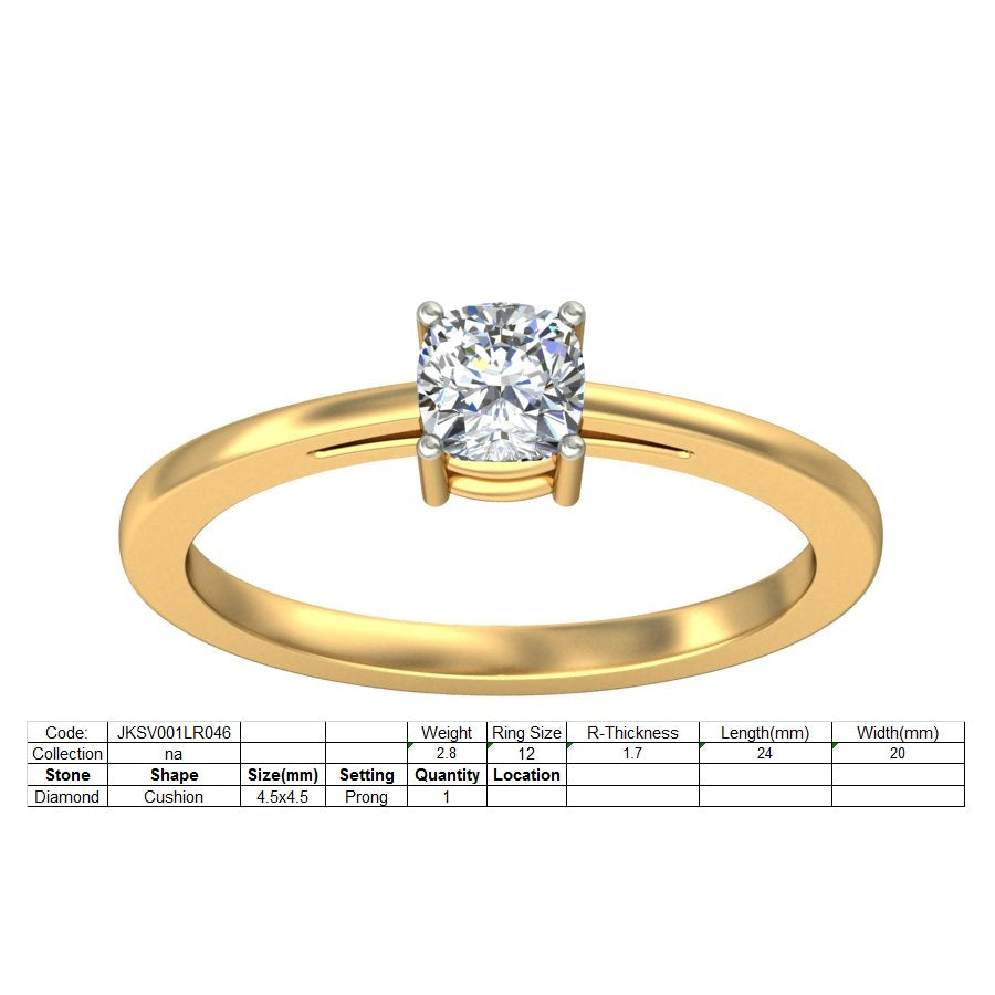 3D Jewelry Files Ring Model 3DM STL JKSV001LR046-Y