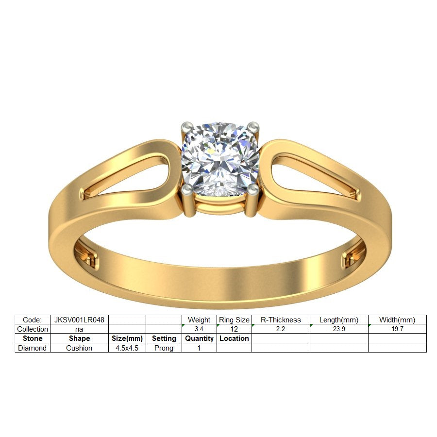 3D Jewelry Files Ring Model 3DM STL JKSV001LR048-Y