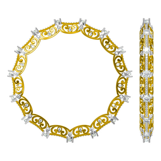 3D Jewelry Files Bracelet Model JCAD LBN-067A-6517