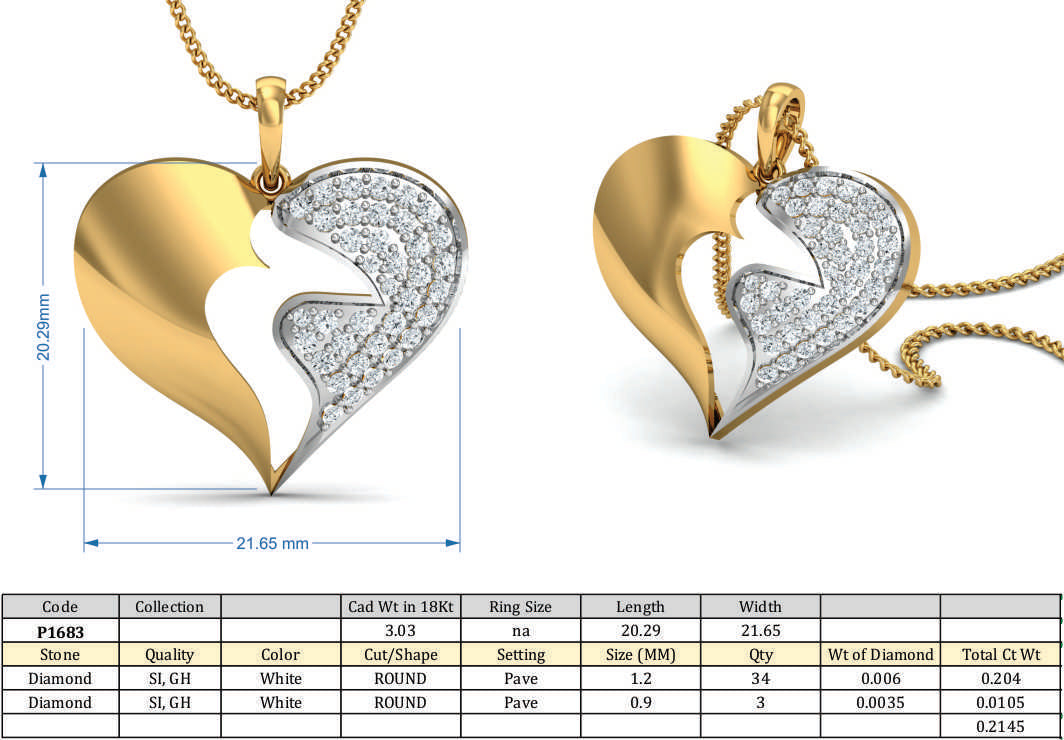 3D Jewelry Design Set Files STL 3DM P-1683