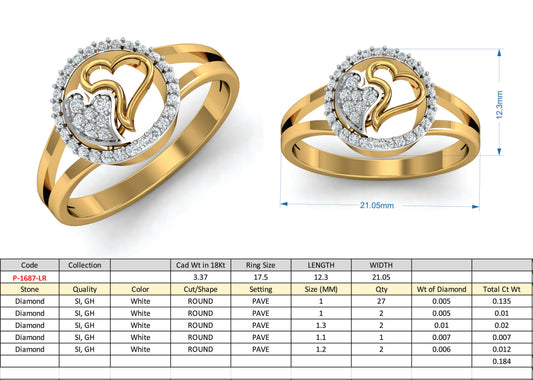 3D Jewelry Design Set Files STL 3DM P-1687