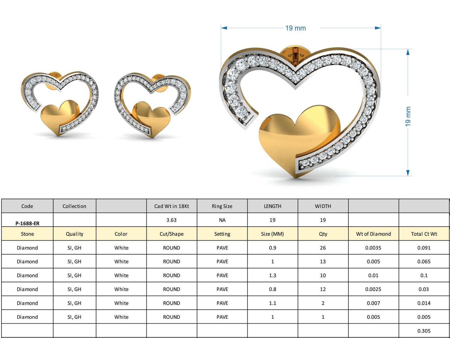 3D Jewelry Design Set Files STL 3DM p-1688