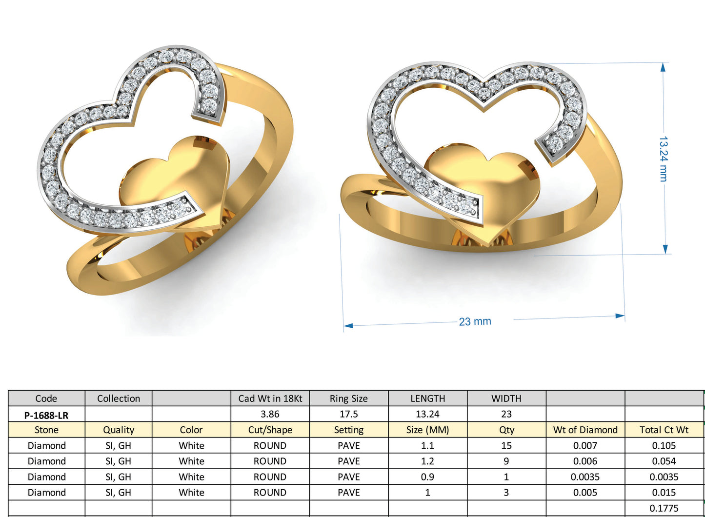 3D Jewelry Design Set Files STL 3DM p-1688