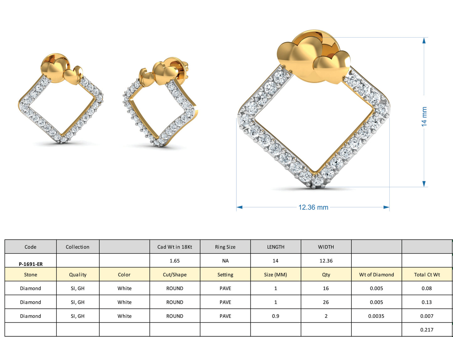 3D Jewelry Design Set Files STL 3DM P-1691