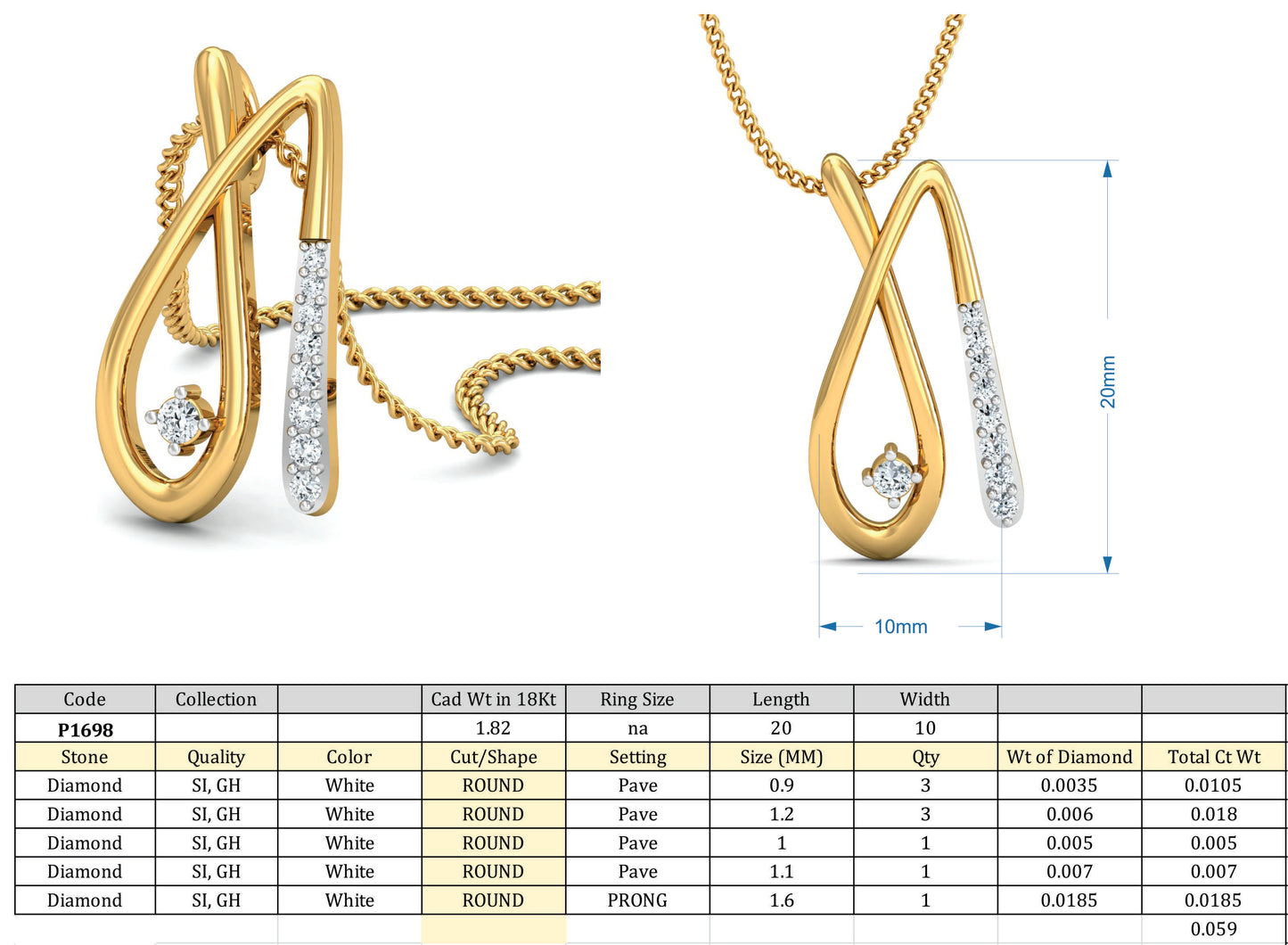 3D Jewelry Design Set Files STL 3DM p-1698