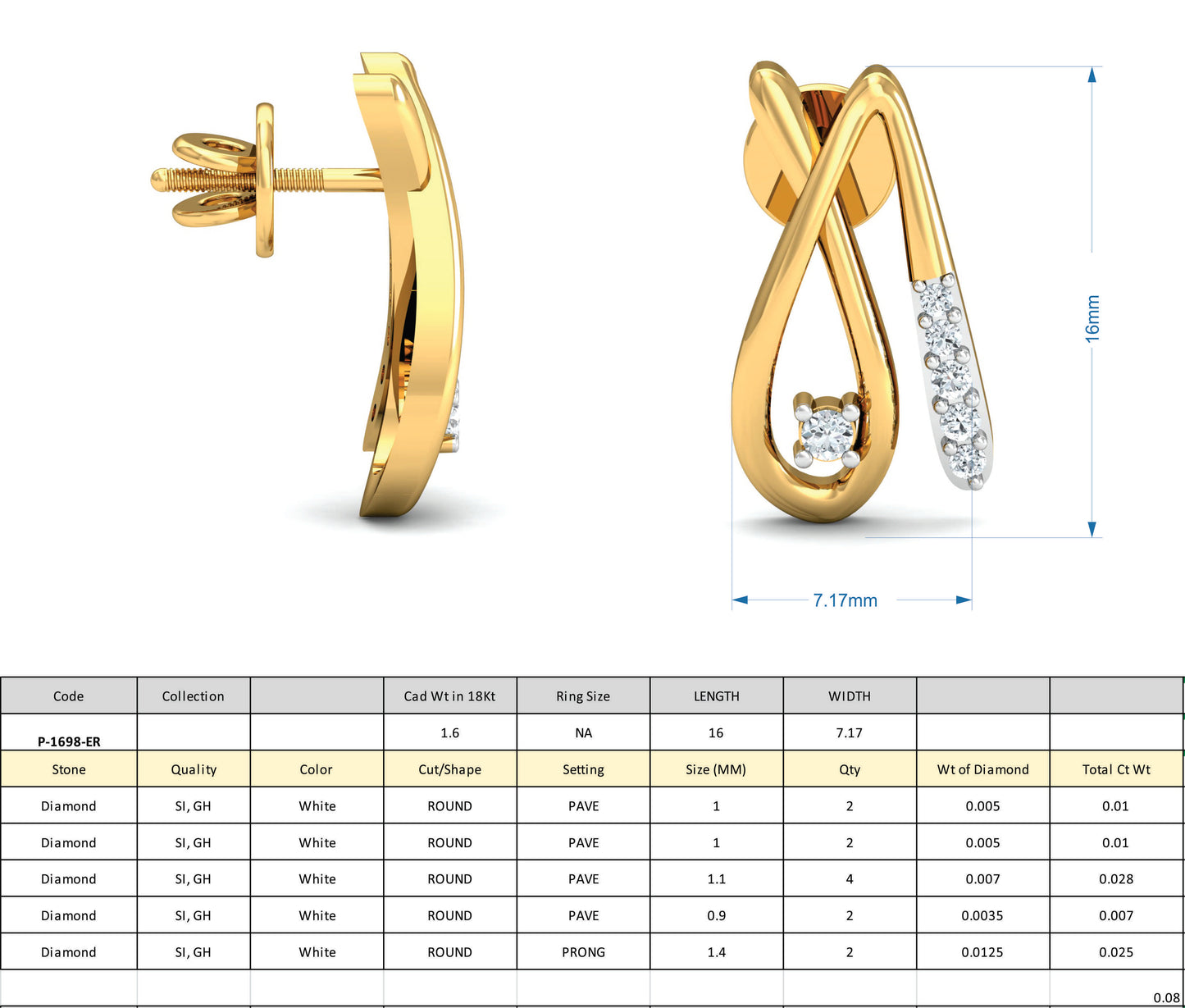 3D Jewelry Design Set Files STL 3DM p-1698