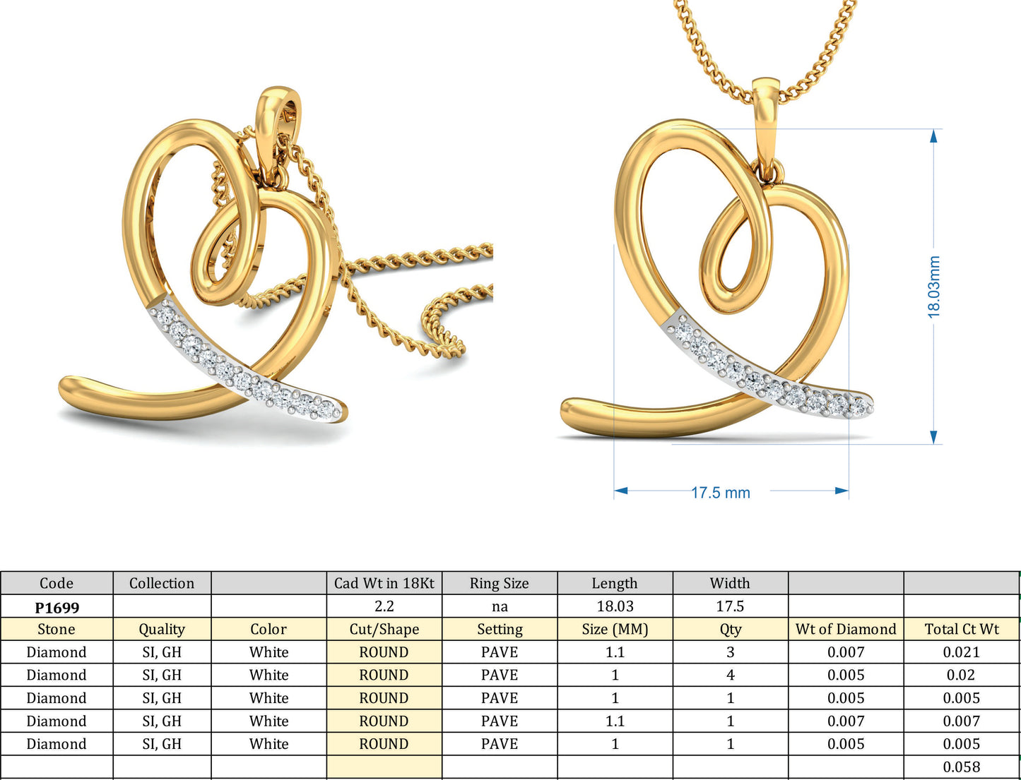 3D Jewelry Design Set Files STL 3DM p-1699