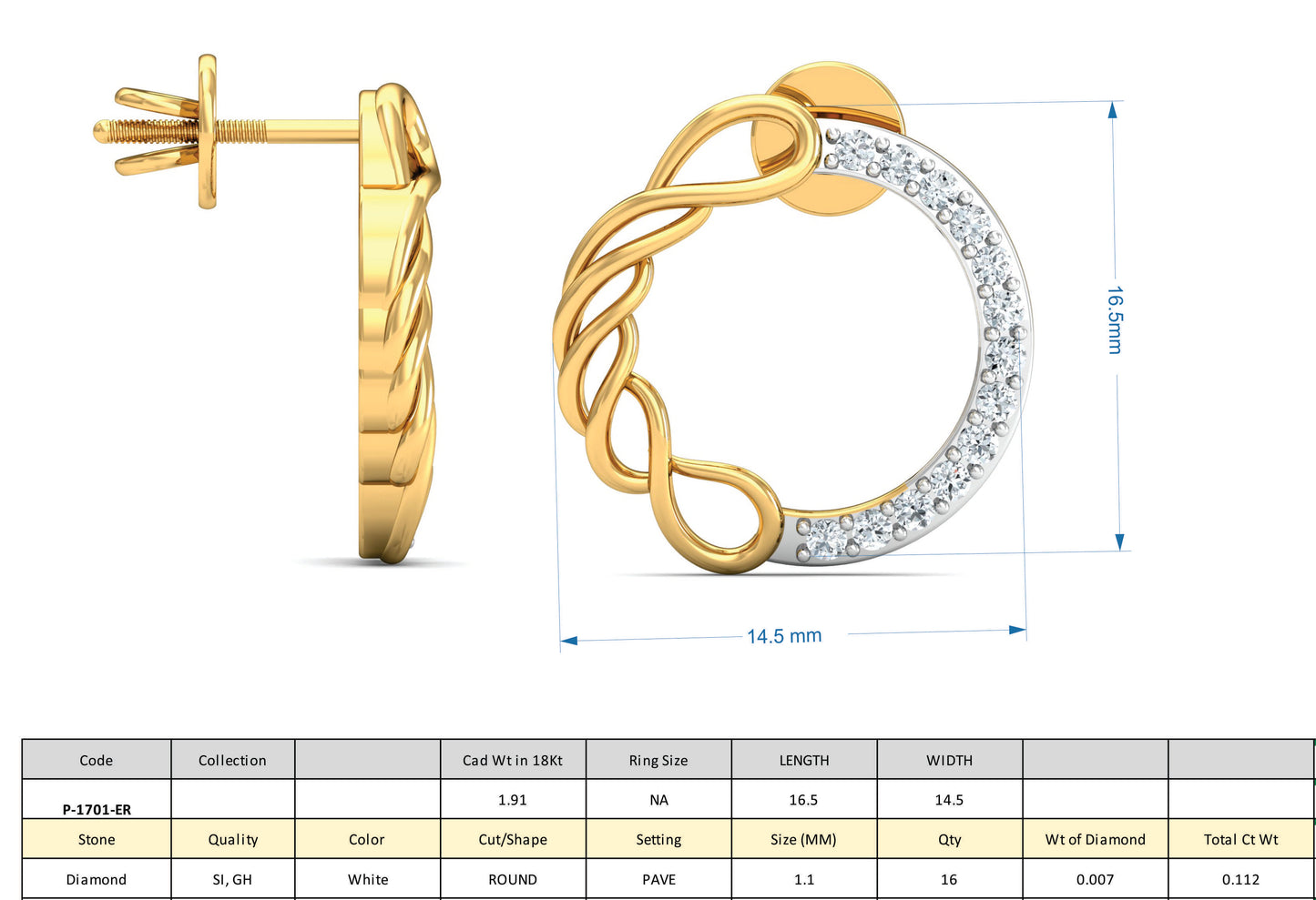 3D Jewelry Design Set Files STL 3DM P-1701