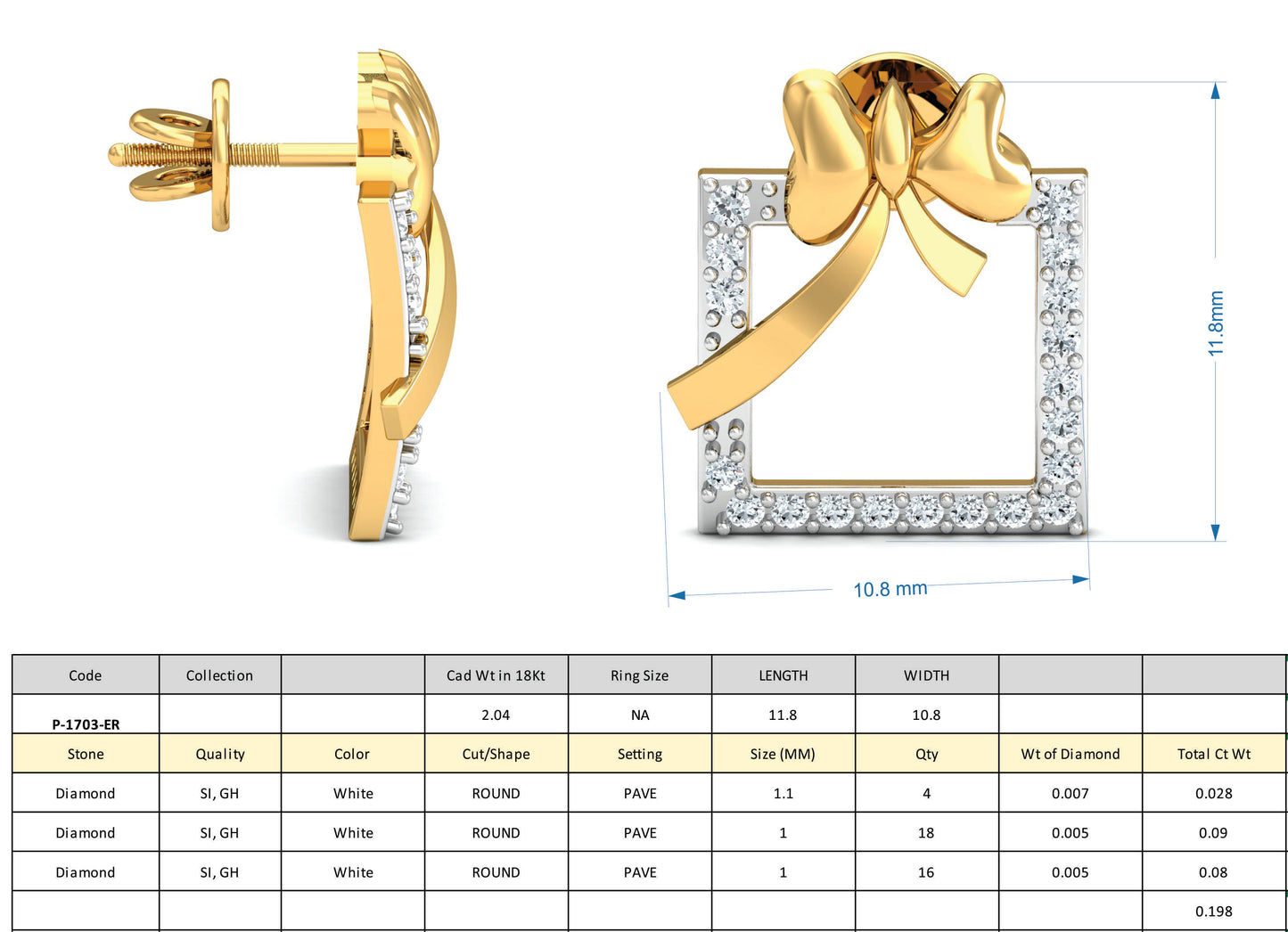 3D Jewelry Design Set Files STL 3DM P-1703