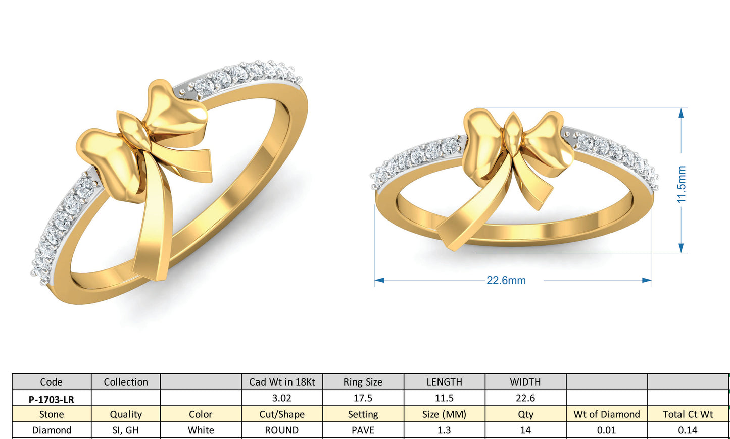 3D Jewelry Design Set Files STL 3DM P-1703