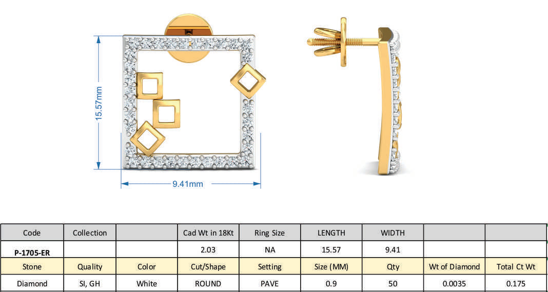 3D Jewelry Design Set Files STL 3DM P-1705