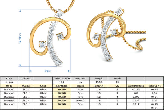 3D Jewelry Design Set Files STL 3DM P-1710