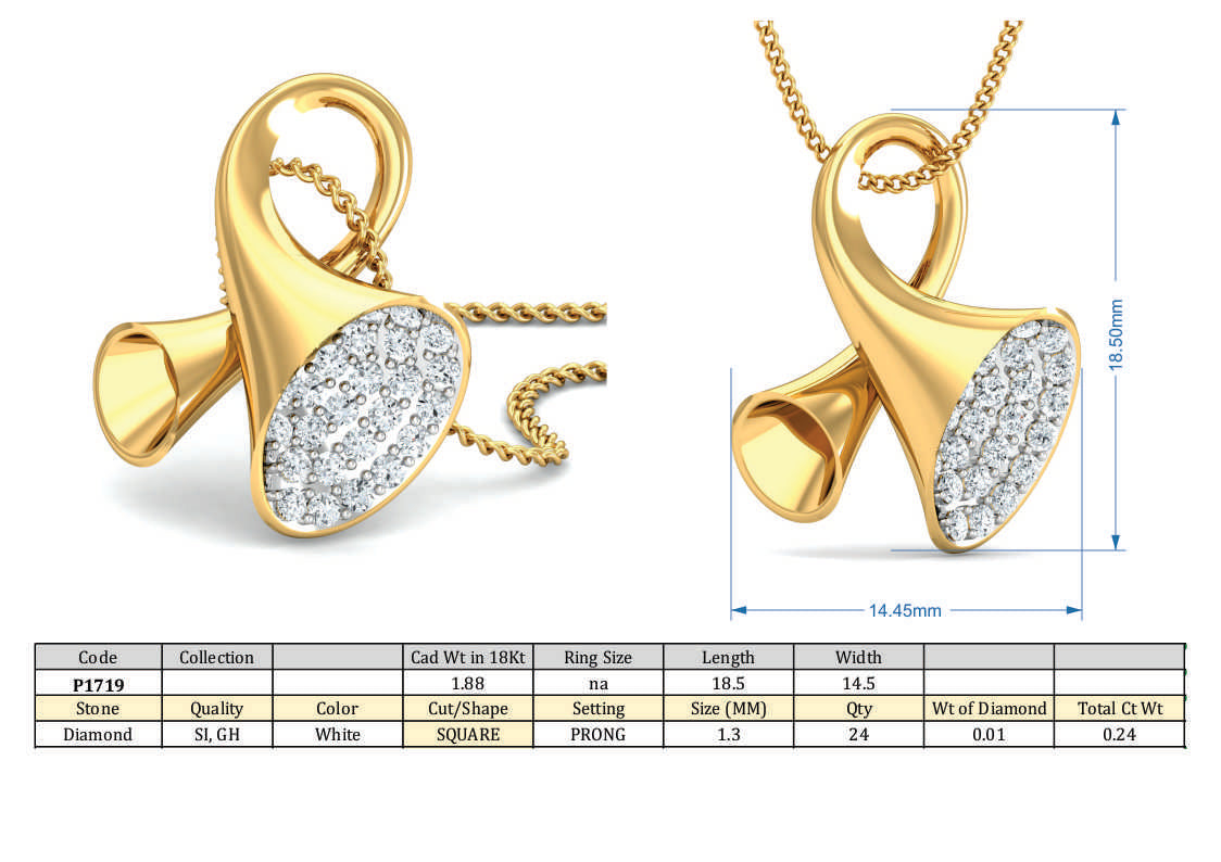 3D Jewelry Design Set Files STL 3DM P-1719