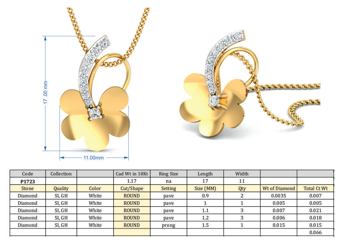 3D Jewelry Design Set Files 3DM JCAD P-1723