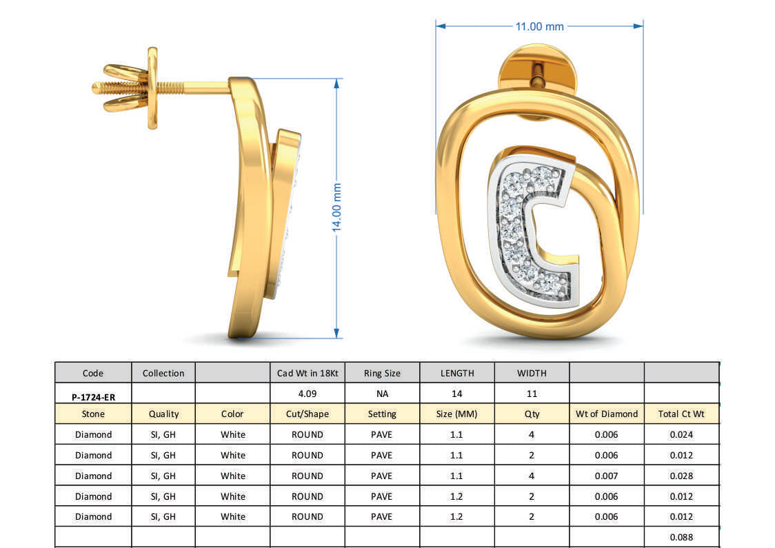 3D Jewelry Design Set Files STL 3DM P-1724