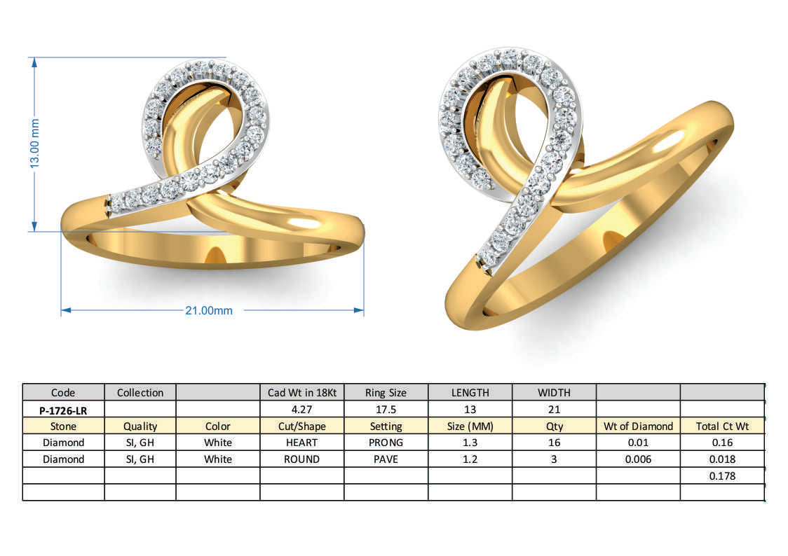 3D Jewelry Design Set Files STL 3DM P-1726