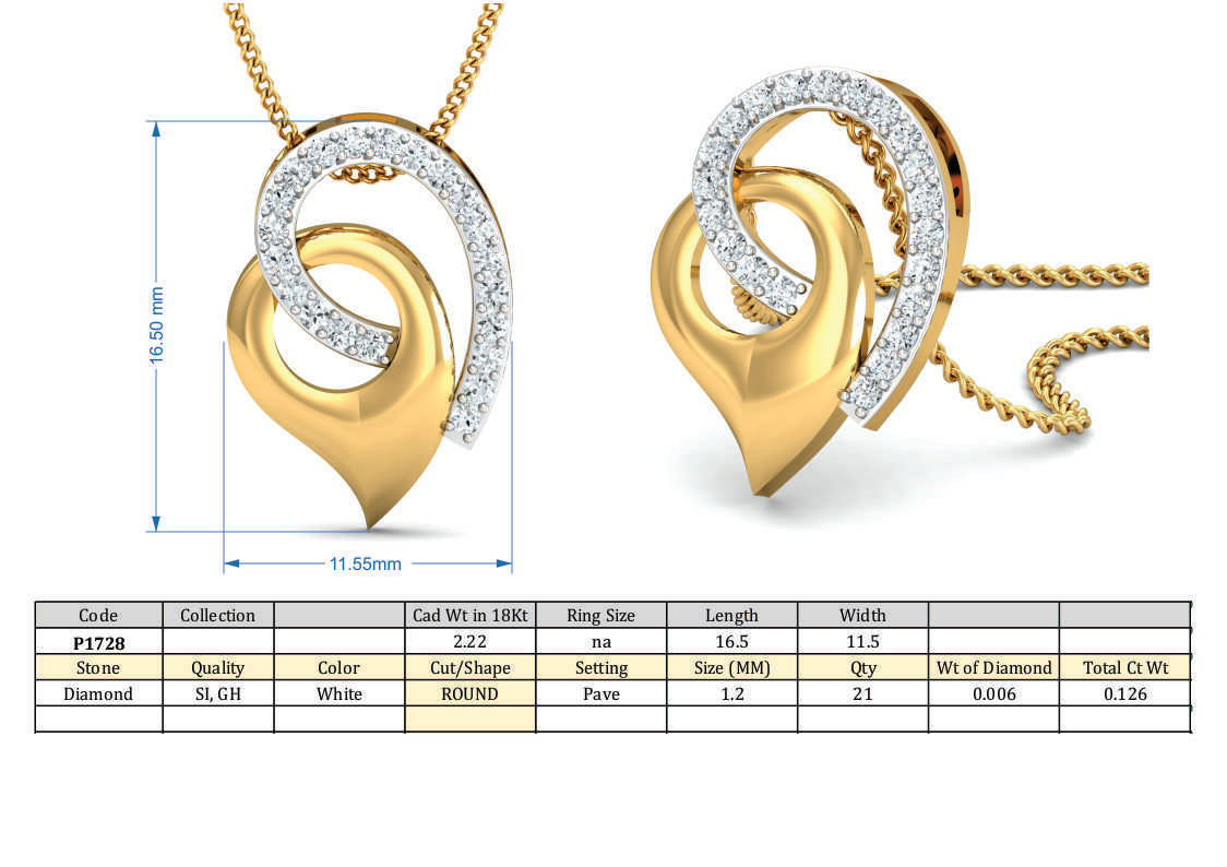 3D Jewelry Design Set Files STL 3DM P-1728