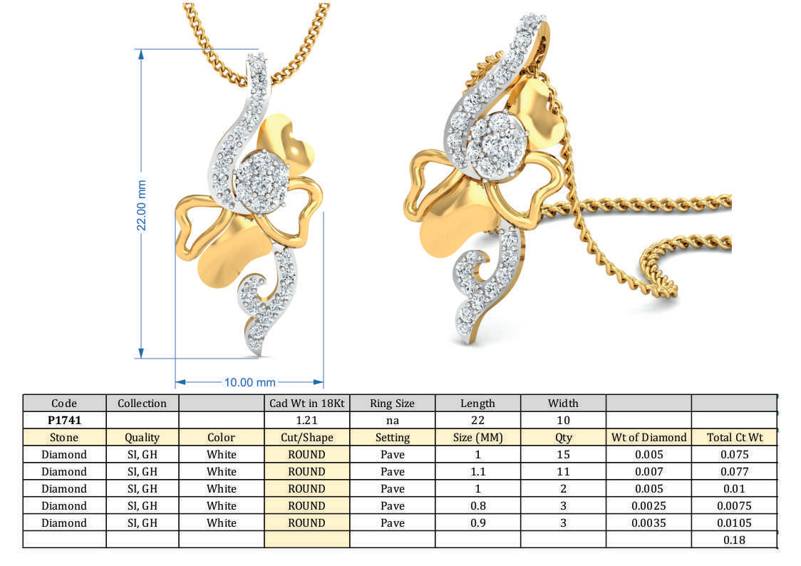 3D Jewelry Design Set Files STL 3DM P-1741