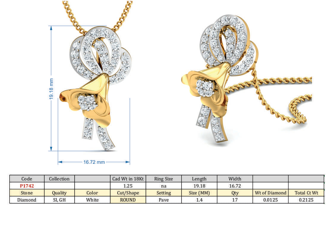 3D Jewelry Design Set Files STL 3DM P-1742