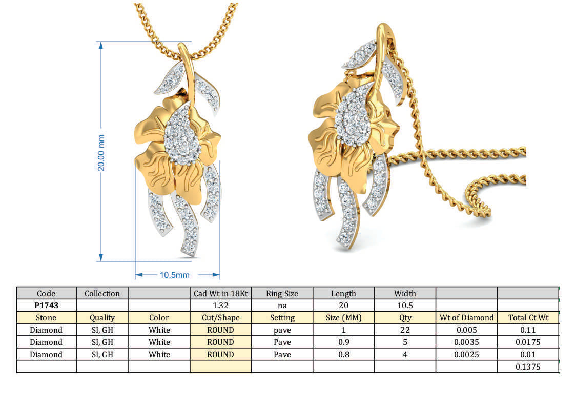 3D Jewelry Design Set Files STL 3DM P-1743