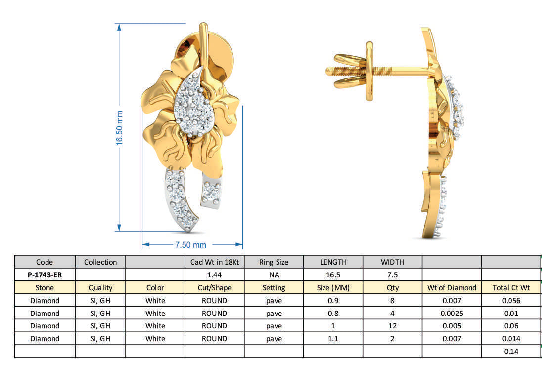 3D Jewelry Design Set Files STL 3DM P-1743