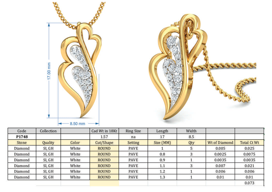 3D Jewelry Design Set Files STL 3DM P-1748