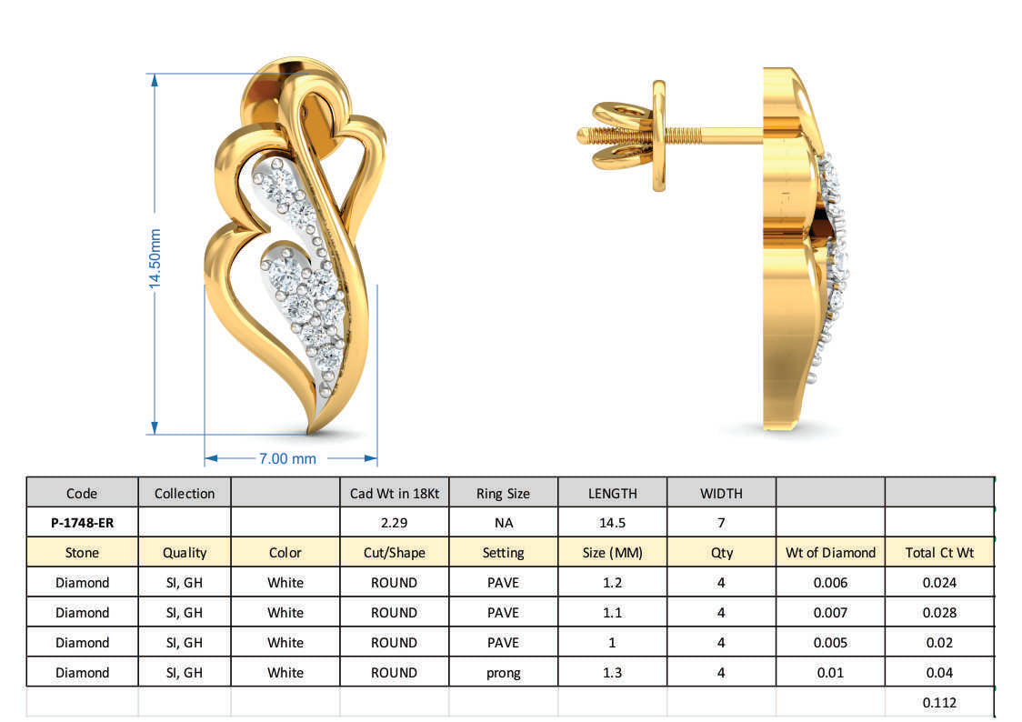 3D Jewelry Design Set Files STL 3DM P-1748