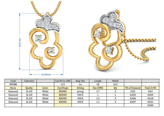 3D Jewelry Design Set Files STL 3DM P-1749