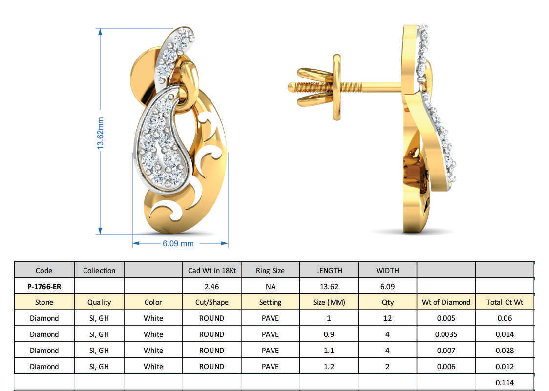 3D Jewelry Design Set Files STL 3DM P-1766