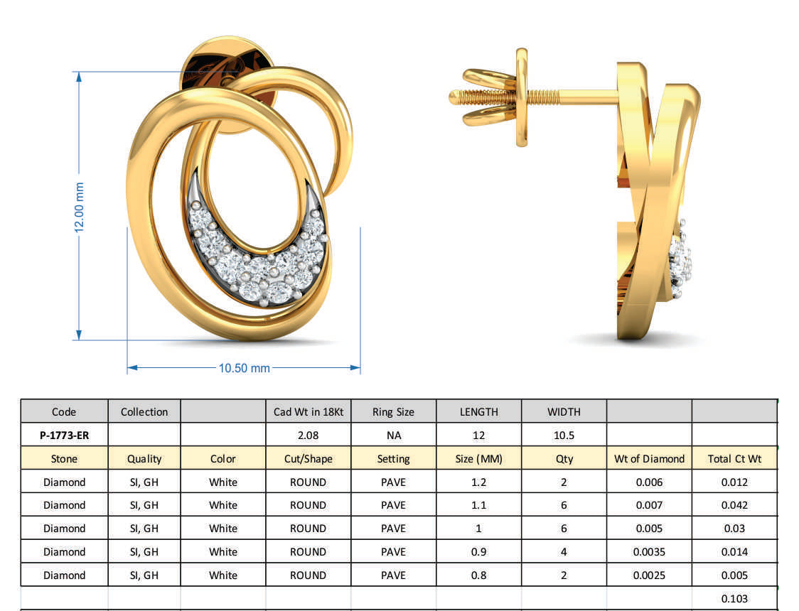 3D Jewelry Design Set Files STL 3DM P-1773