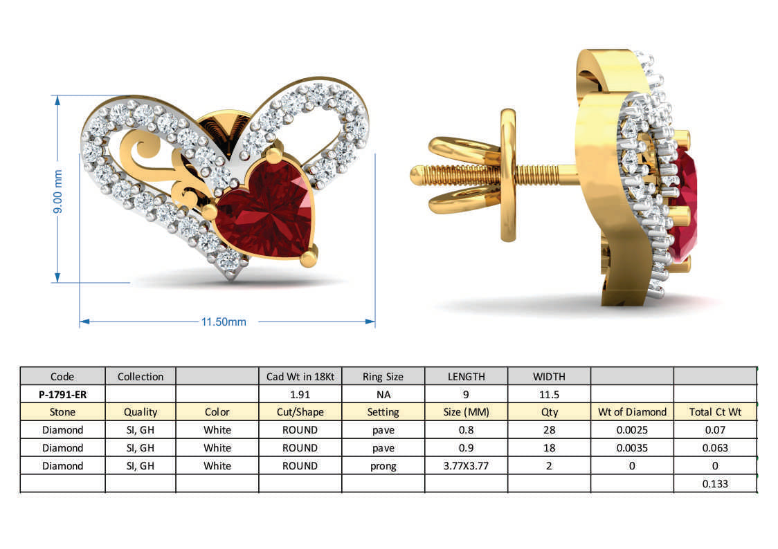 3D Jewelry Design Set Files STL 3DM P-1791