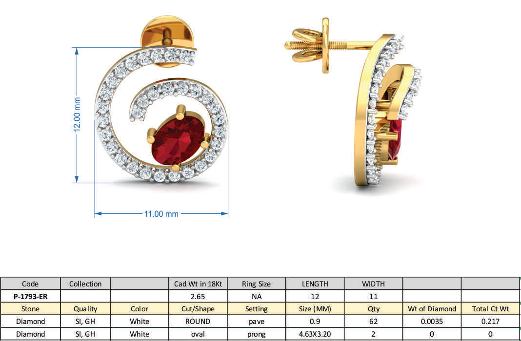 3D Jewelry Design Set Files STL 3DM P-1793