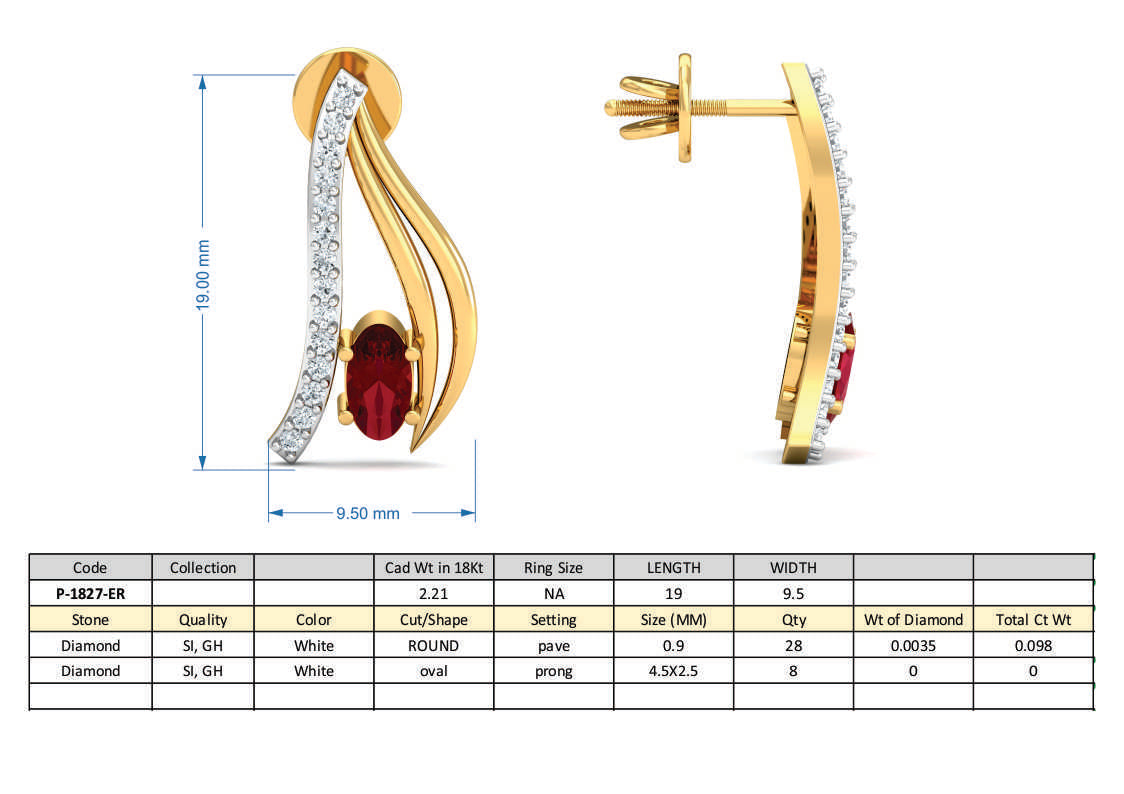 3D Jewelry Design Set Files STL 3DM P-1827