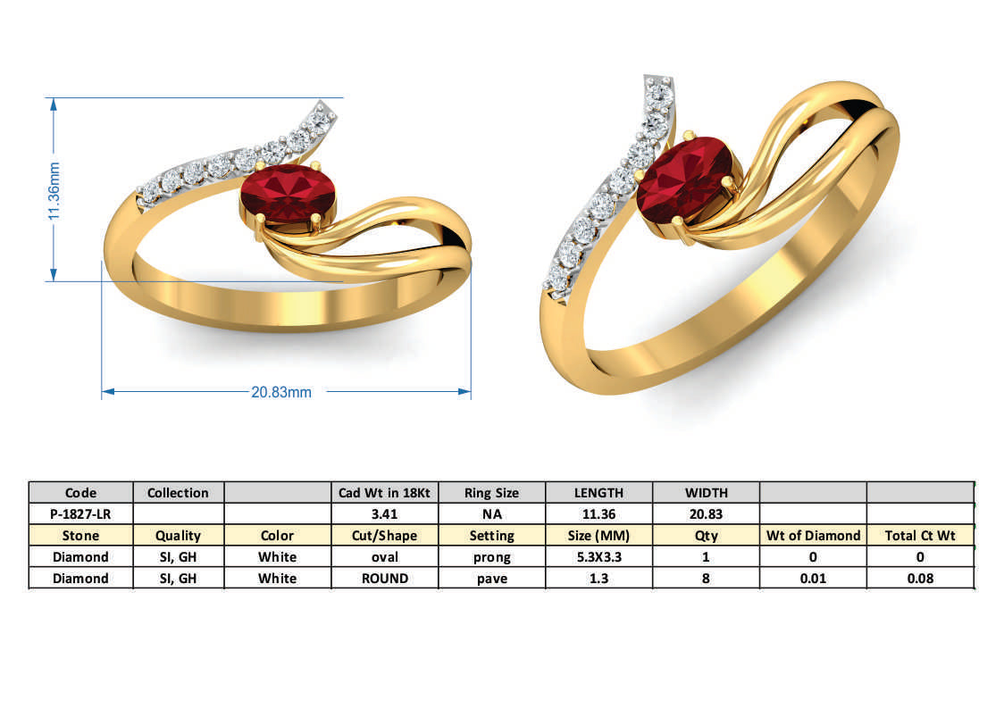 3D Jewelry Design Set Files STL 3DM P-1827