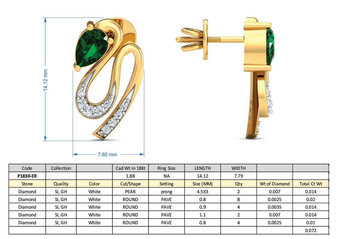 3D Jewelry Design Set Files JCAD P-1830